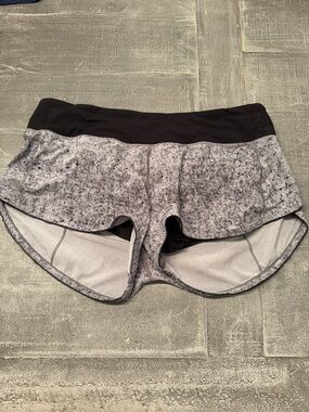 lululemon athletica Gray and Black Athletic Shorts